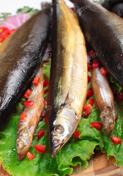 Preview: fish on plate with red pepper