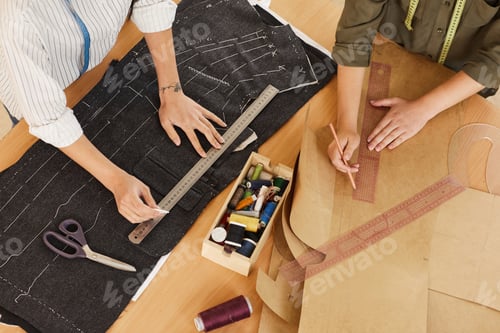 Preview: Two seamstresses working in team