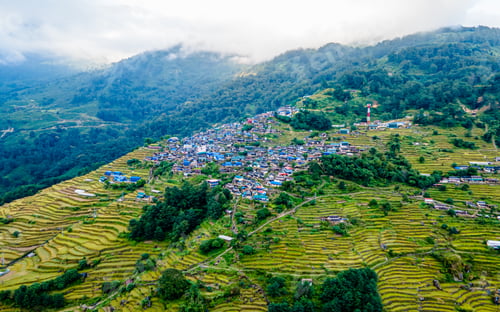 Preview: Drone view of Bhujun village