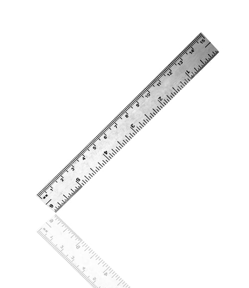 Preview: White transparent ruler isolated