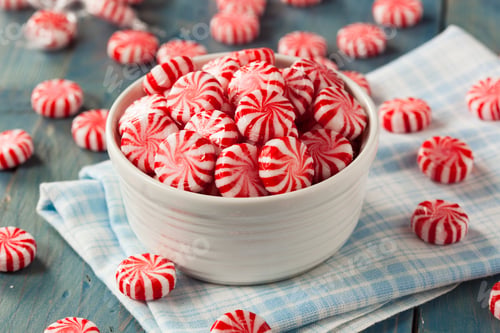 Preview: Sweet Red and White Peppermint Candy