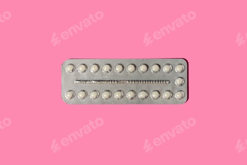Preview: Birth control pills on pink