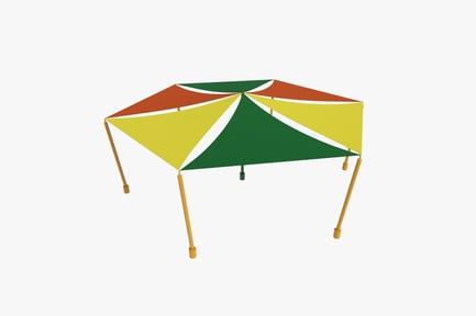 Preview: Colorful Octagonal Shade Structure for Kids Playground