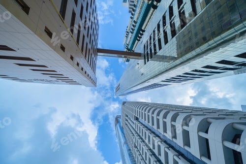 Preview: Dubai Downtown skyline, United Arab Emirates or UAE. Urban city.
