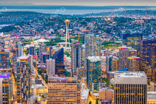 Preview: Seattle, Washington, USA Skyline