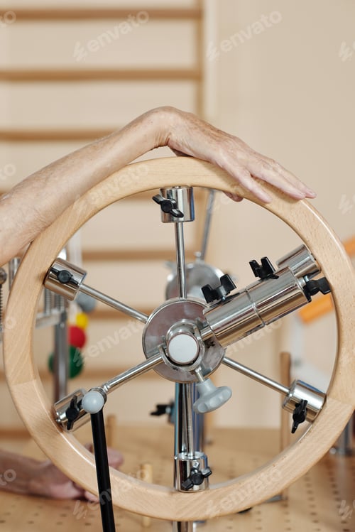 Preview: Physical Therapy Equipment with Unrecognizable Hand