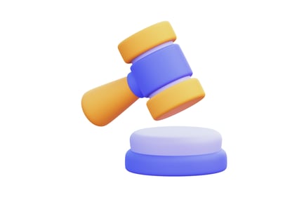 Preview: Judge Hammer 3D Illustration