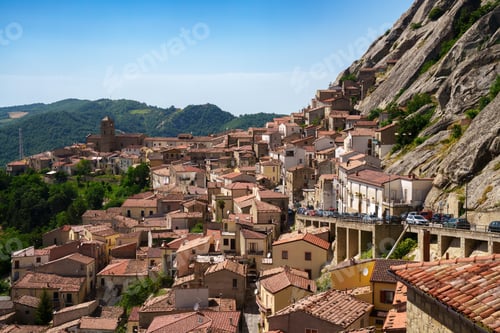 Preview: View of Pietrapertosa, historic town in Basilicata, Italy