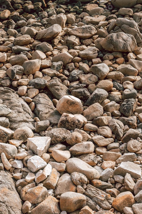 Preview: Texture made with outdoors stones on the ocean coast