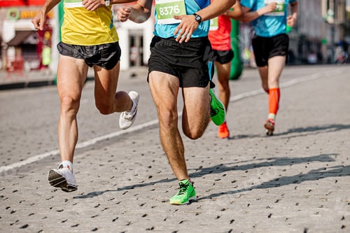 Preview: group of runners athletes