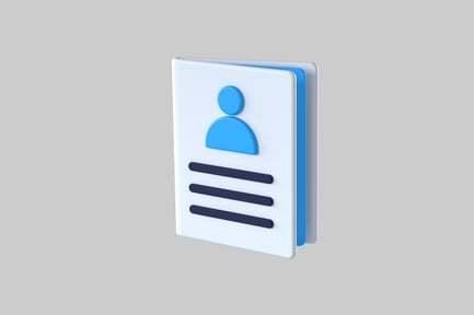 Preview: Simple contact card illustration