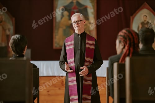 Preview: Old Pastor Offering Up Prayer