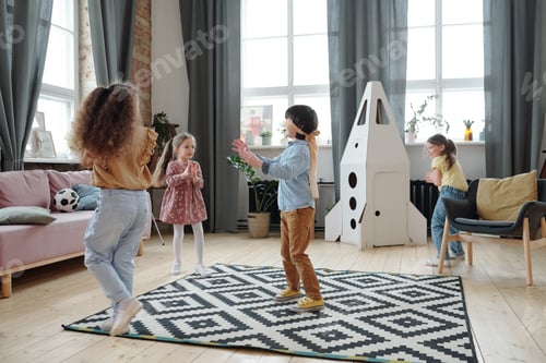 Preview: Group of children playing in living-room