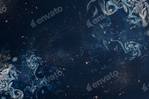 Preview: Blue smoky art abstract background