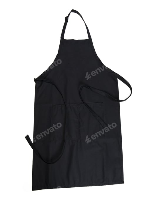 Preview: Black apron isolated