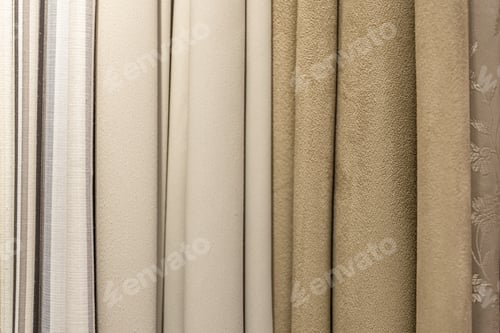 Preview: Set of pastel dense fabrics of uniform texture.