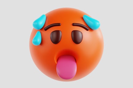 Preview: Hot Face Emoji