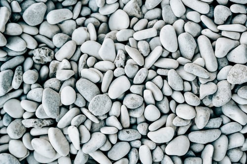Preview: Background with the image of smooth white sea stones - pebbles