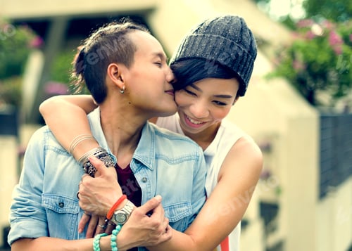 Preview: LGBT Lesbian Couple Moments Happiness Concept