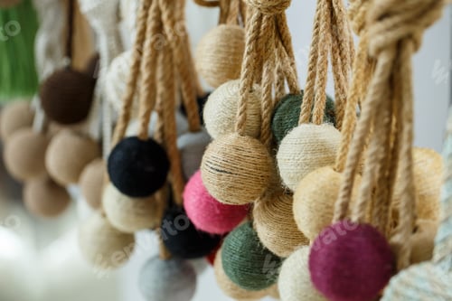 Preview: Decorative ties from textiles for curtains curtains