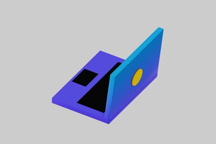 Preview: Modern abstract laptop with trackpad