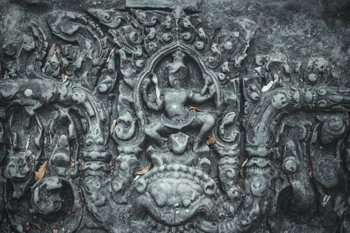 Preview: Ancient sculpture on wall