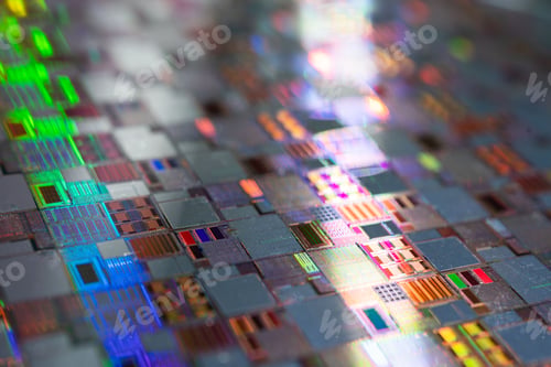 Preview: Silicon wafer for manufacturing semiconductor of integrated circuit.