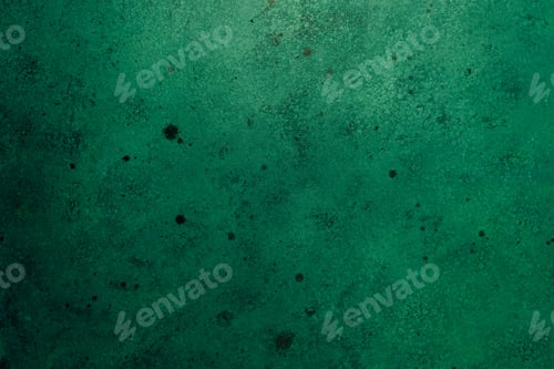 Preview: Green concrete wall with weathered texture and dark stains