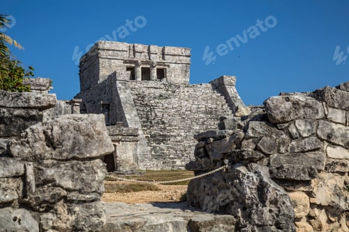 Preview: Beautiful building in the temples of Tulum. Quintana Roo, Mexico