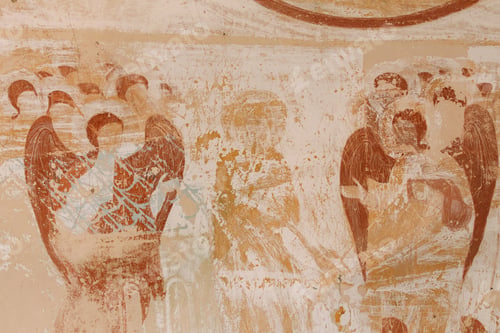 Preview: Ancient Frescoes In Walls Of Caves Of David Gareja Monastery Com