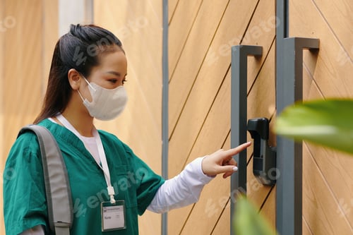 Preview: Wearing Face Mask and Using Security Access Panel