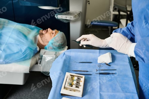 Preview: Ethereal Resilience: Woman in Hospital Bed With IV