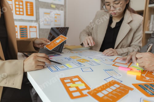 Preview: Web designers are working hard to design the appearance of digital products that are colorful, attra