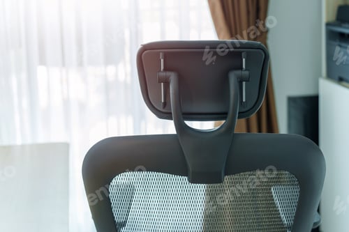Preview: Ergonomic chair and Adjustable table with laptop computer