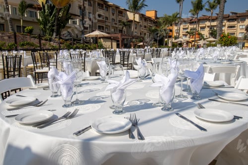 Preview: Wedding Dinner Table Setup For An Amazing Wedding Breakfast Setup Outside By The Ocean On A