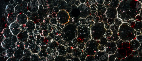 Preview: Many bubbles in dark oil