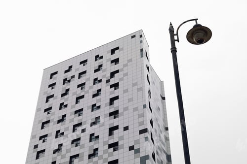 Preview: Scenic view of the minimalist architecture in Birmingham, UK.