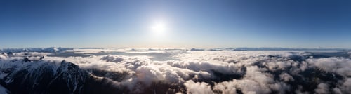 Preview: Aerial View of Remote Canadian Mountain Landscape