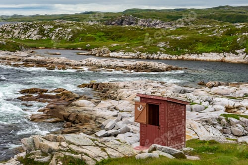 Preview: Newfoundland Outhouse on Rock Shor
