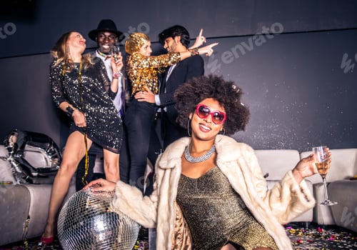 Preview: Friends having party in a nightclub