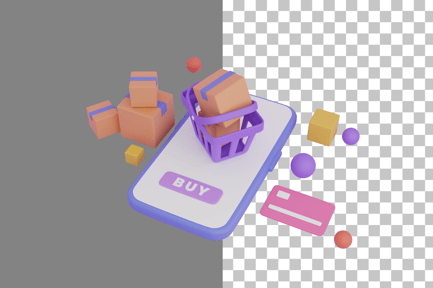 Preview: Shopping Basket 3D Icon