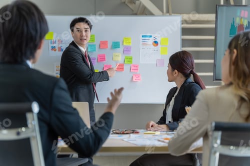 Preview: A group of young Asian businessmen