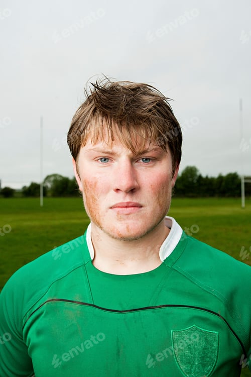 Preview: Portrait of a rugby player