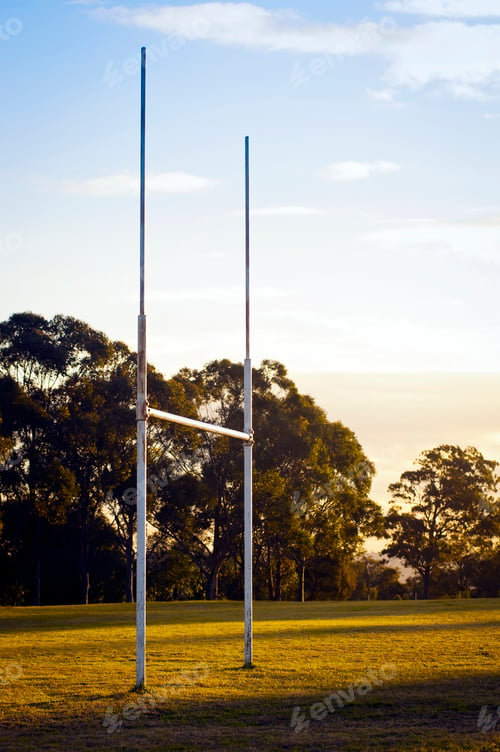 Preview: Rugby Goals Sunset