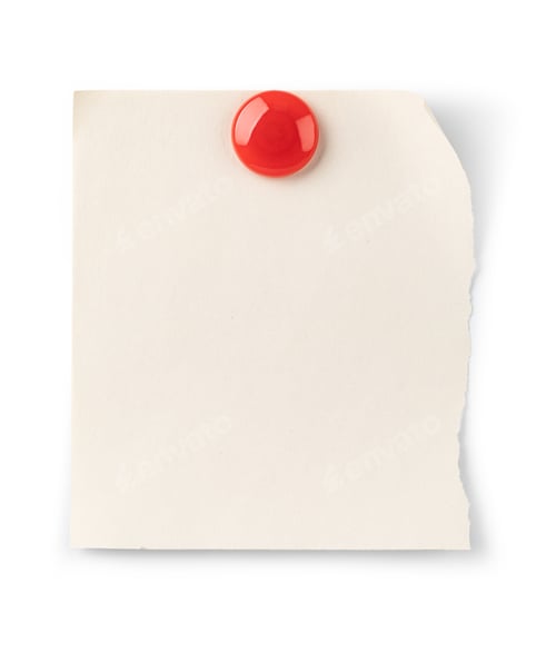 Preview: Empty paper sheet and magnet