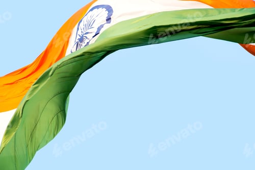 Preview: Wavy Indian Flag, Close-up