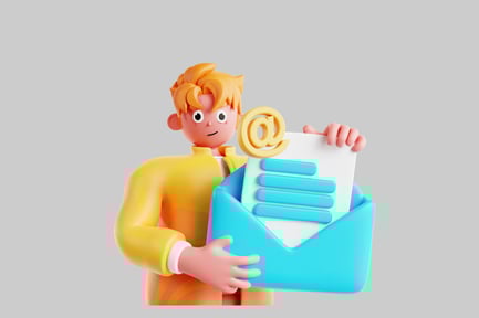 Preview: Cartoon character email notification