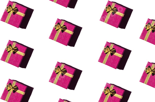 Preview: Seamless pattern of gift boxes