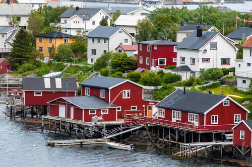Preview: Traditional village in Lofoten archipelago, Norway