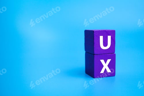 Preview: colored cube with the letter UX.